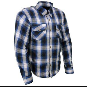 Milwaukee biker motorcycle jacket shirt with armour including back pad brand new